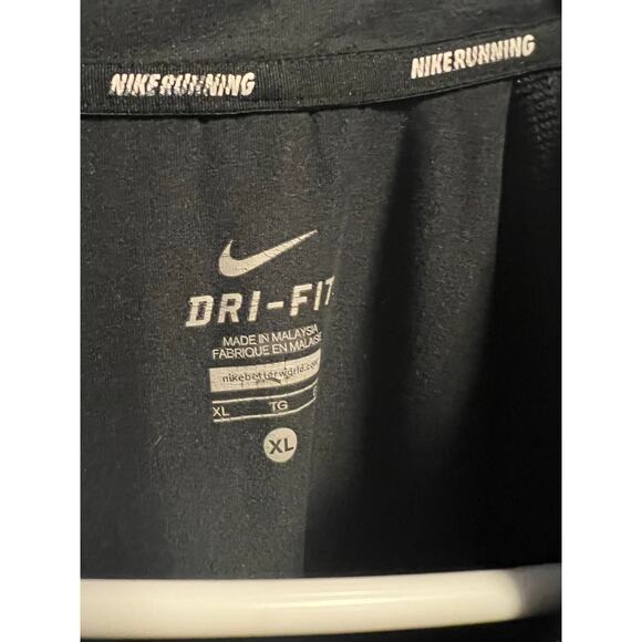 Nike Black Women’s Running Dri-Fit Active Pullover Zip Long Sleeve Shirt Top XL - Picture 11 of 13